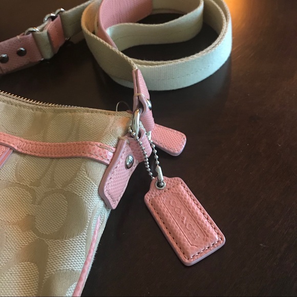Coach Crossbody Bag Pink Khaki - Picture 5 of 6